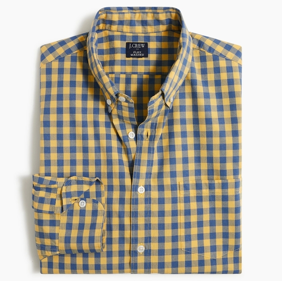 J. Crew Gingham Flex Casual Shirt - Picture 2 of 3